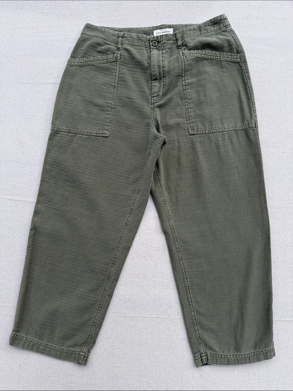 Lucky Brand Olive Green Cargo Utility Pants